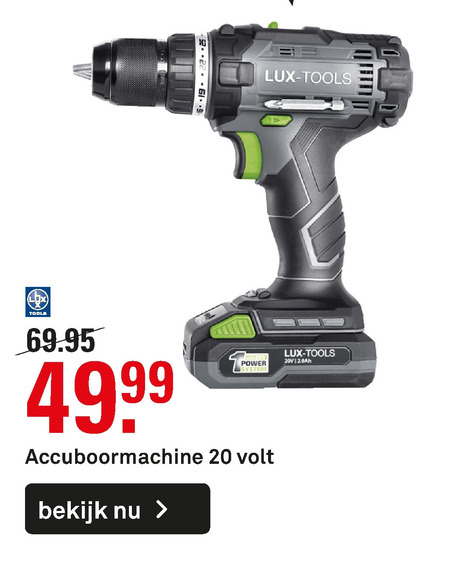 Lux   accuboormachine folder aanbieding bij  Karwei - details