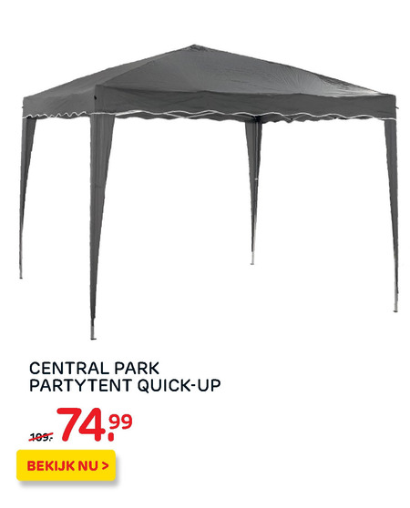 Central Park   partytent folder aanbieding bij  Praxis - details