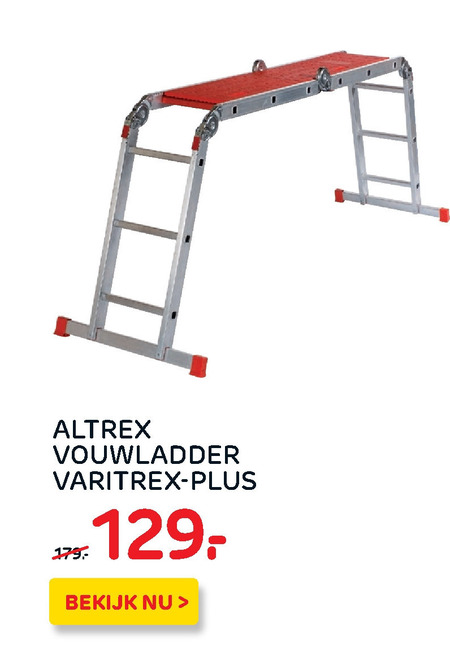 Altrex   vouwladder folder aanbieding bij  Praxis - details