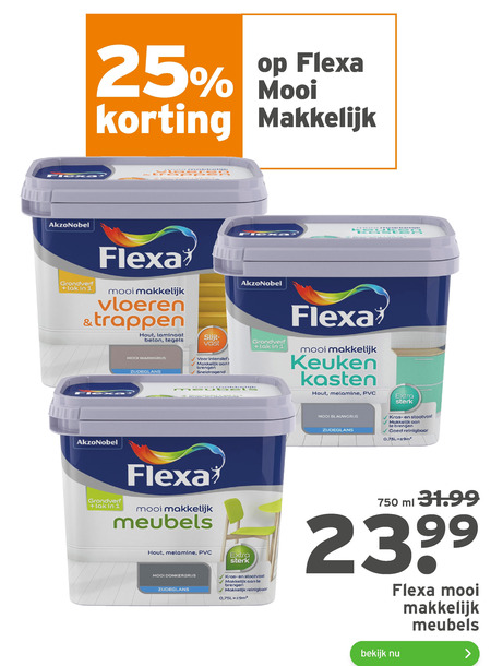 Flexa   lak folder aanbieding bij  Gamma - details