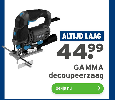 Gamma Huismerk   decoupeerzaag folder aanbieding bij  Gamma - details