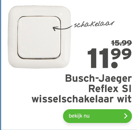 Busch-Jaeger   schakelmateriaal folder aanbieding bij  Gamma - details