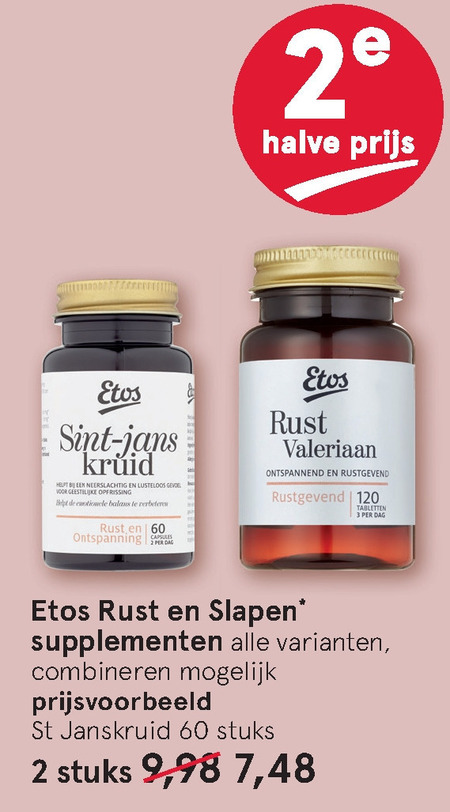 Etos Huismerk   voedingssupplement folder aanbieding bij  Etos - details