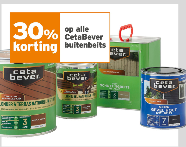 Cetabever   beits folder aanbieding bij  Gamma - details