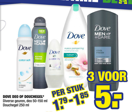 Dove   douchegel, deodorant folder aanbieding bij  Big Bazar - details