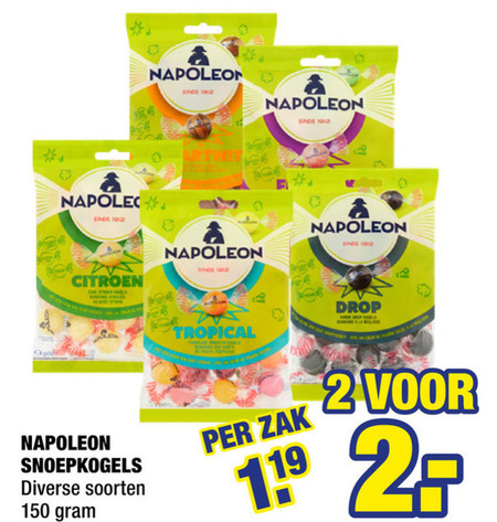 Napoleon   snoep folder aanbieding bij  Big Bazar - details