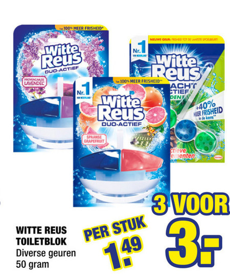 Witte Reus   toiletblok folder aanbieding bij  Big Bazar - details