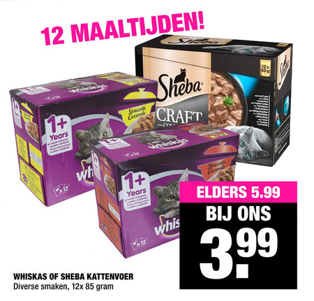 Whiskas   kattenvoer folder aanbieding bij  Big Bazar - details