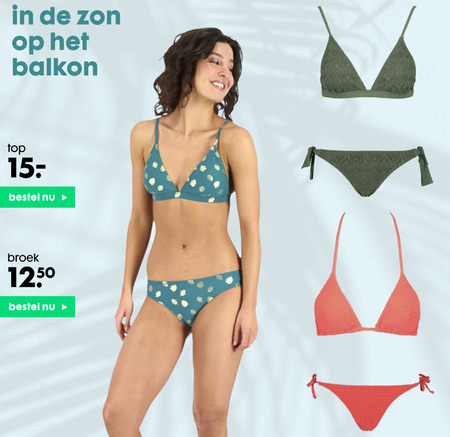 dames bikinibroekje, bikini top folder aanbieding bij Hema - details