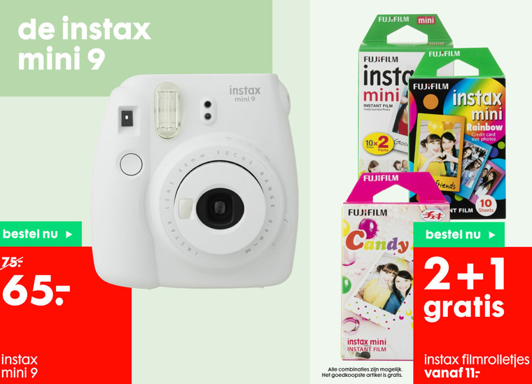 Fujifilm instantfotocamera aanbieding bij Hema - details