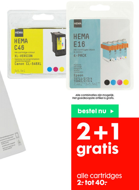 Hema huismerk   printerinkt folder aanbieding bij  Hema - details