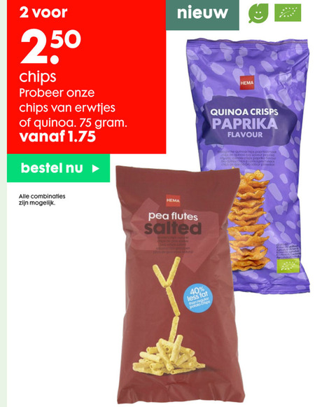 Hema huismerk   chips folder aanbieding bij  Hema - details