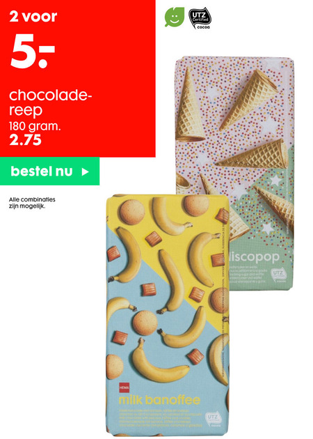 Hema huismerk   chocolade folder aanbieding bij  Hema - details