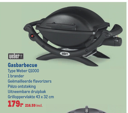 Weber   gasbarbecue folder aanbieding bij  Makro - details