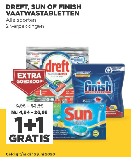 Finish   vaatwasmiddel folder aanbieding bij  Jumbo - details