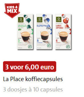 La Place   koffiecups folder aanbieding bij  Jumbo - details