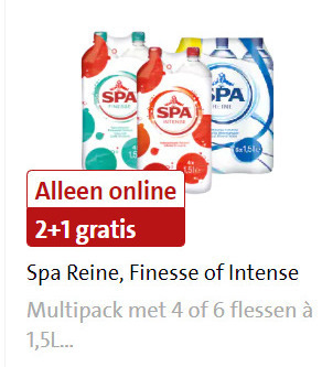 Spa   mineraalwater folder aanbieding bij  Jumbo - details