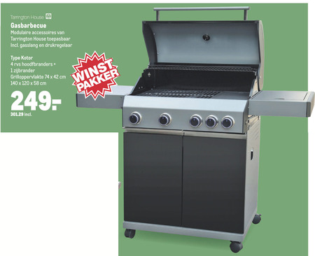 Tarrington House   gasbarbecue folder aanbieding bij  Makro - details