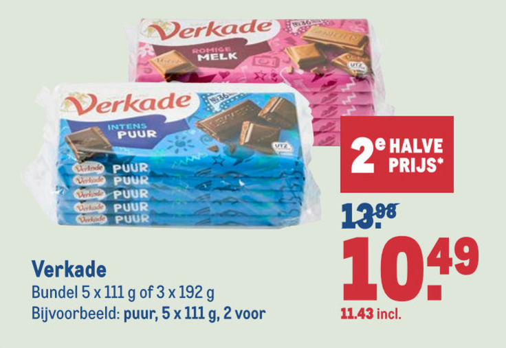 Verkade   chocolade folder aanbieding bij  Makro - details