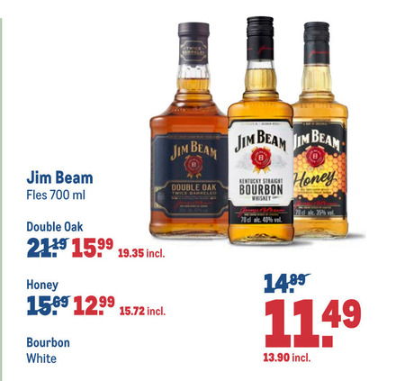 Jim Beam   bourbon folder aanbieding bij  Makro - details