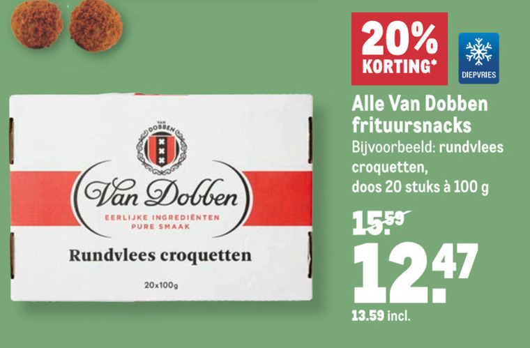 Van Dobben   kroket folder aanbieding bij  Makro - details