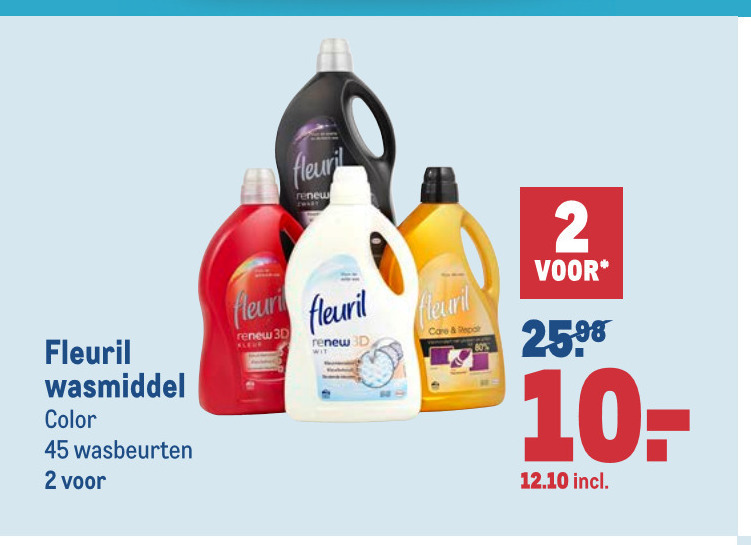 Fleuril   wasmiddel folder aanbieding bij  Makro - details