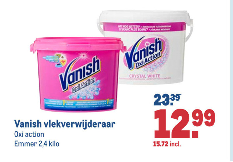 Vanish   vlekkenverwijderaar folder aanbieding bij  Makro - details