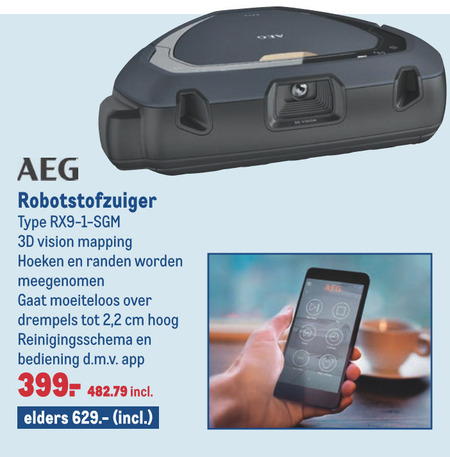 AEG   robotstofzuiger folder aanbieding bij  Makro - details