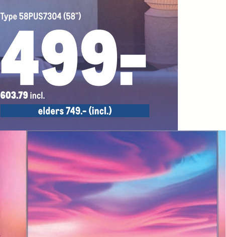 Philips   4k ultrahd televisies folder aanbieding bij  Makro - details