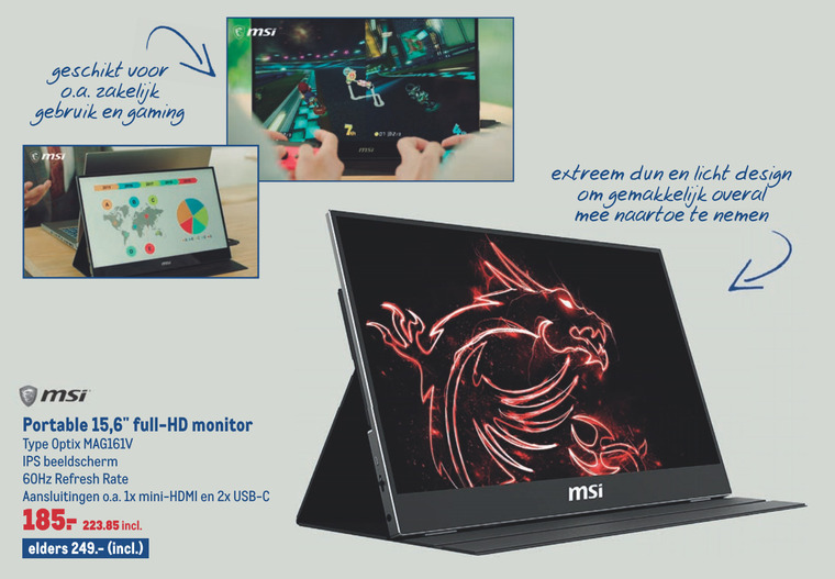 MSI   monitor folder aanbieding bij  Makro - details