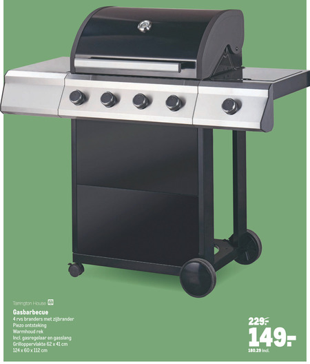 Tarrington House   gasbarbecue folder aanbieding bij  Makro - details