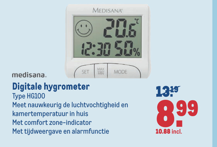 Medisana   hygrometer folder aanbieding bij  Makro - details