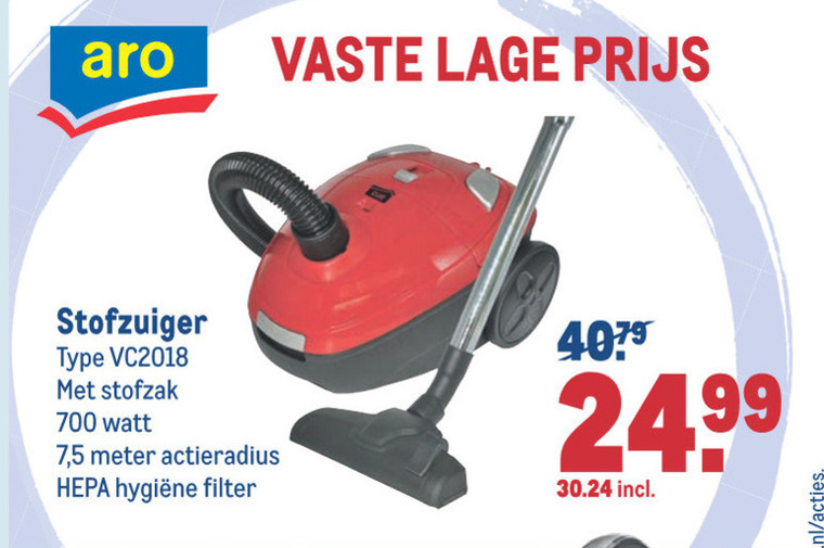 Aro   stofzuiger folder aanbieding bij  Makro - details