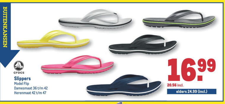 Crocs herenslippers damesslipper folder aanbieding bij Makro details