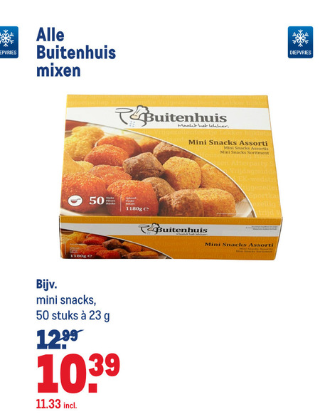 Buitenhuis   snack folder aanbieding bij  Makro - details