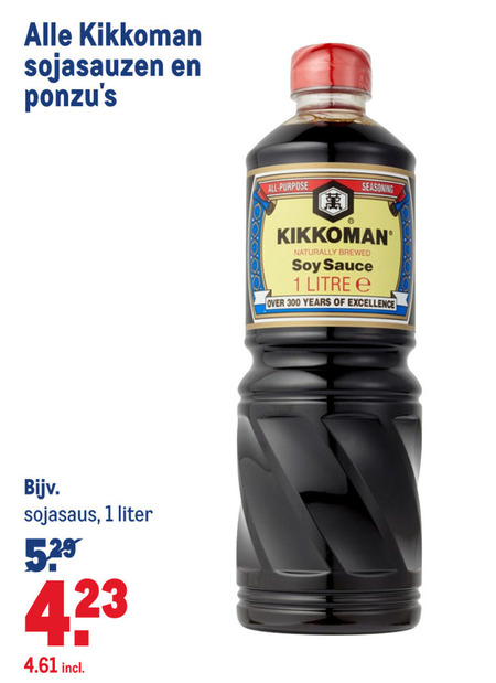 Kikkoman   soja saus folder aanbieding bij  Makro - details