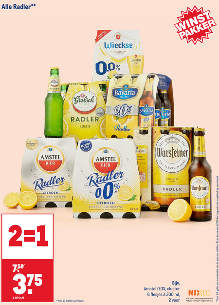 Bavaria   radler bier folder aanbieding bij  Makro - details