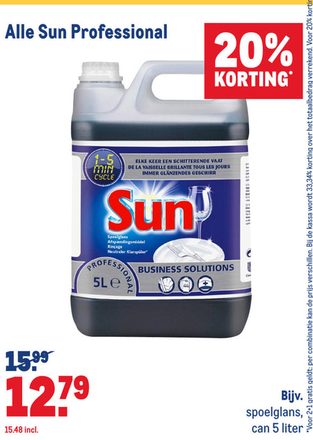 Sun   vaatwasmiddel folder aanbieding bij  Makro - details