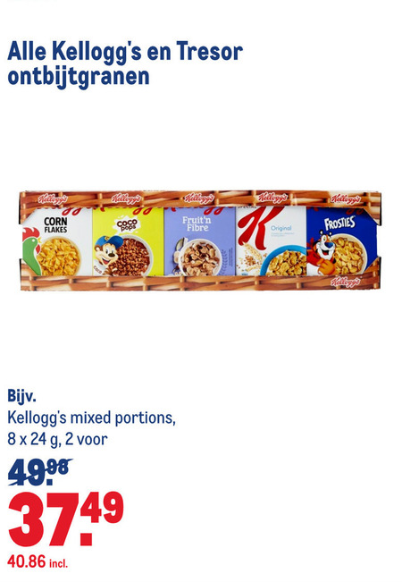 Kellogs   cereals folder aanbieding bij  Makro - details