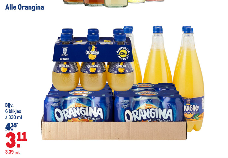 Orangina   frisdrank folder aanbieding bij  Makro - details