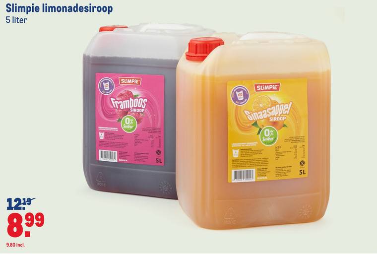 Slimpie   limonadesiroop folder aanbieding bij  Makro - details