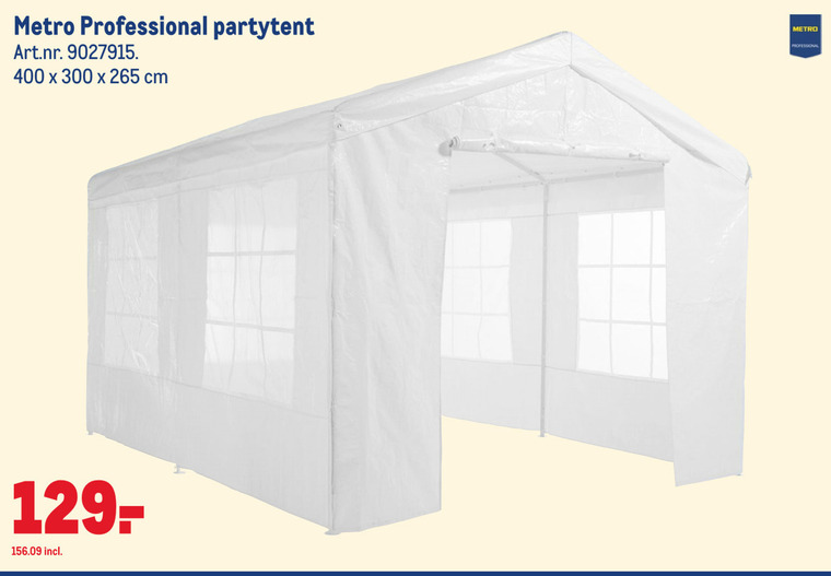 rand Joseph Banks bundel partytent folder aanbieding bij Makro - details