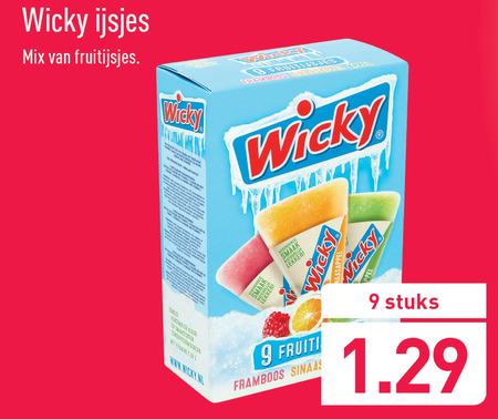 Wicky   waterijs folder aanbieding bij  Aldi - details