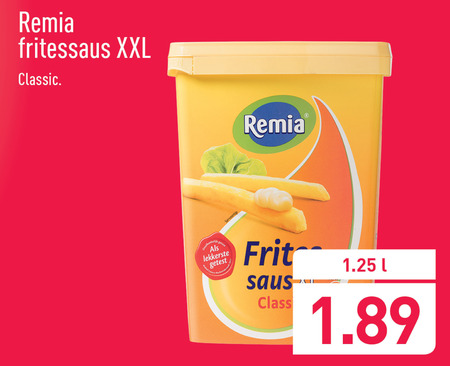 Remia   fritessaus folder aanbieding bij  Aldi - details