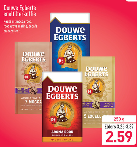 Douwe Egberts   koffie folder aanbieding bij  Aldi - details