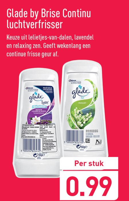 Glade   luchtverfrisser folder aanbieding bij  Aldi - details