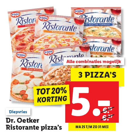 Dr Oetker   diepvriespizza folder aanbieding bij  Lidl - details