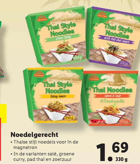 Vitasia   noodles folder aanbieding bij  Lidl - details