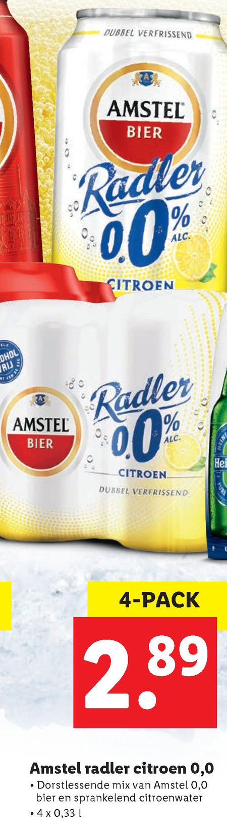 Amstel   radler bier folder aanbieding bij  Lidl - details