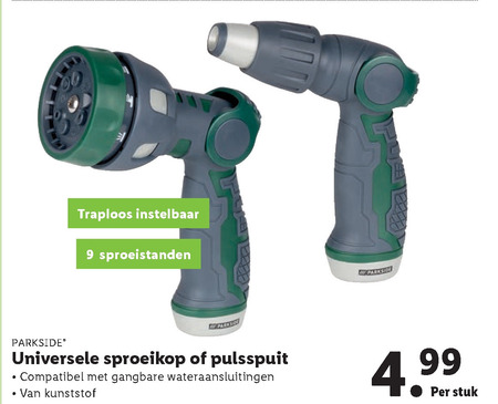 Parkside   pistoolbroes folder aanbieding bij  Lidl - details